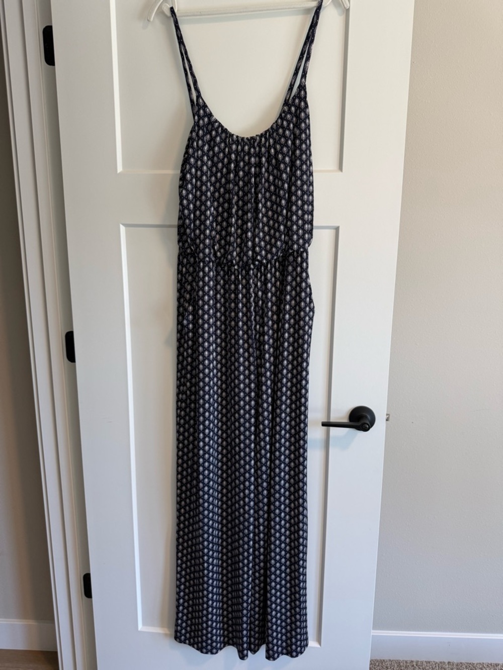Kaileigh Navy Printed Jumpsuit NWT